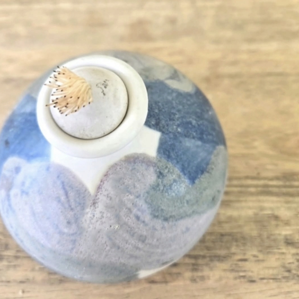 Hand Crafted Pottery Oil Lamp